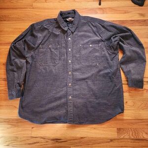 Harley Davidson Flannel Snap Front Long Sleeve Shirt 3XL